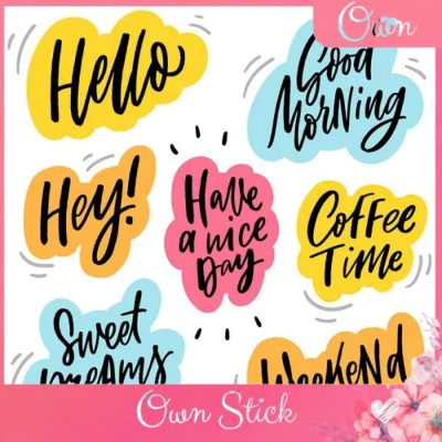 sticker chữ