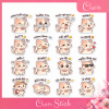 sticker mèo cảm xúc ok