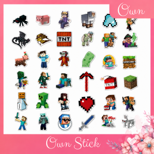 sticker minecraft ok