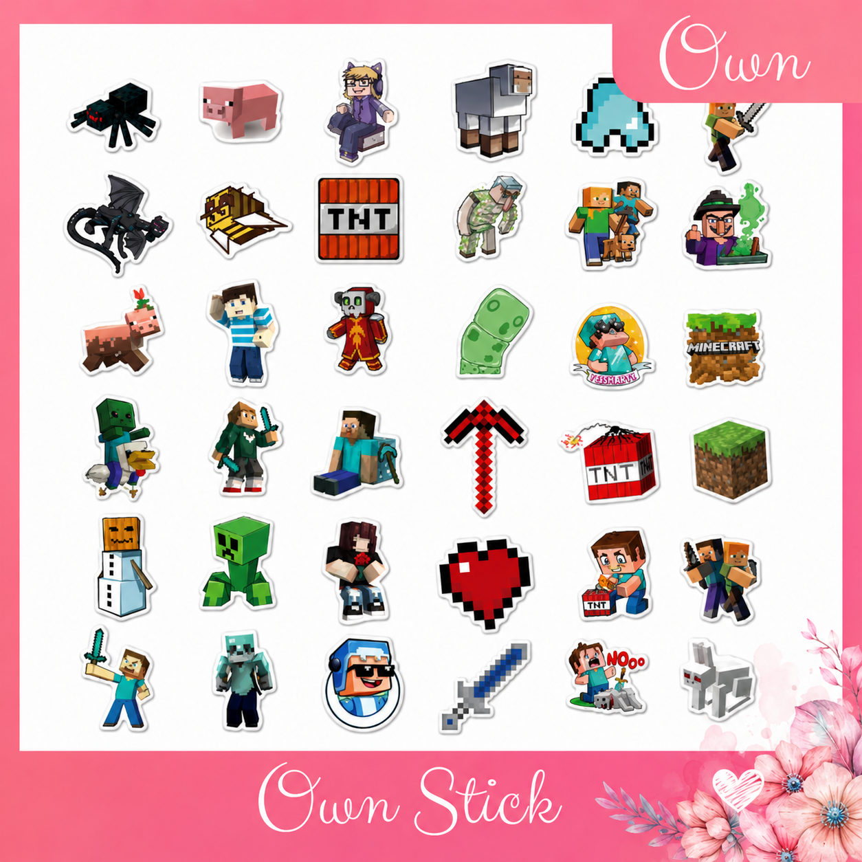 sticker minecraft ok sticker minecraft ok